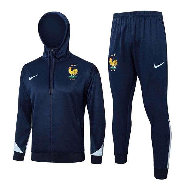 Hoodies Frankreich 2024-2025 Blau 5